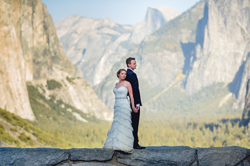 half dome wedding photography