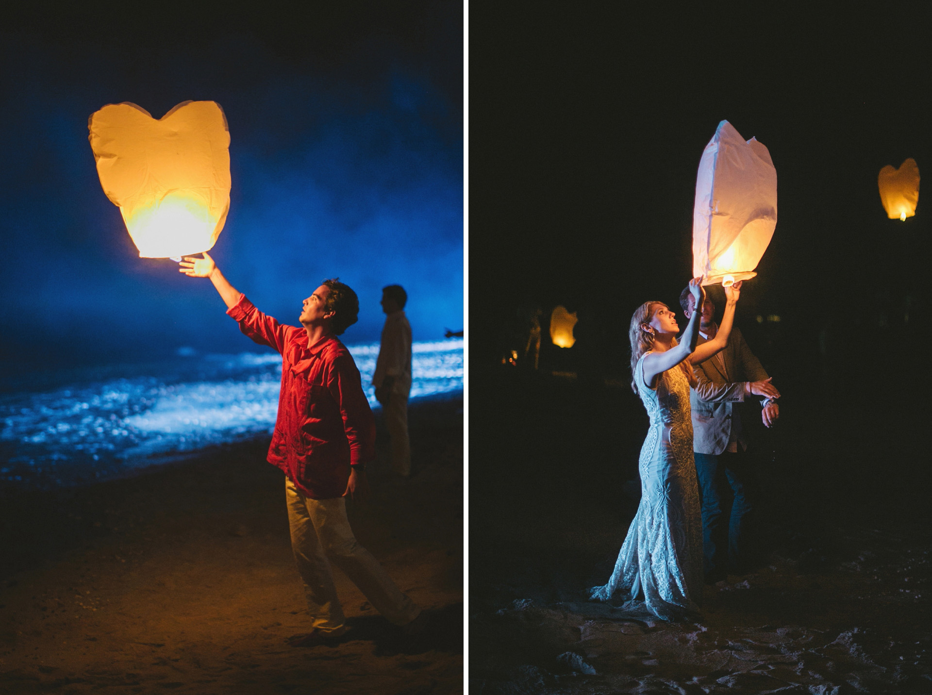 wedding flying lanterns