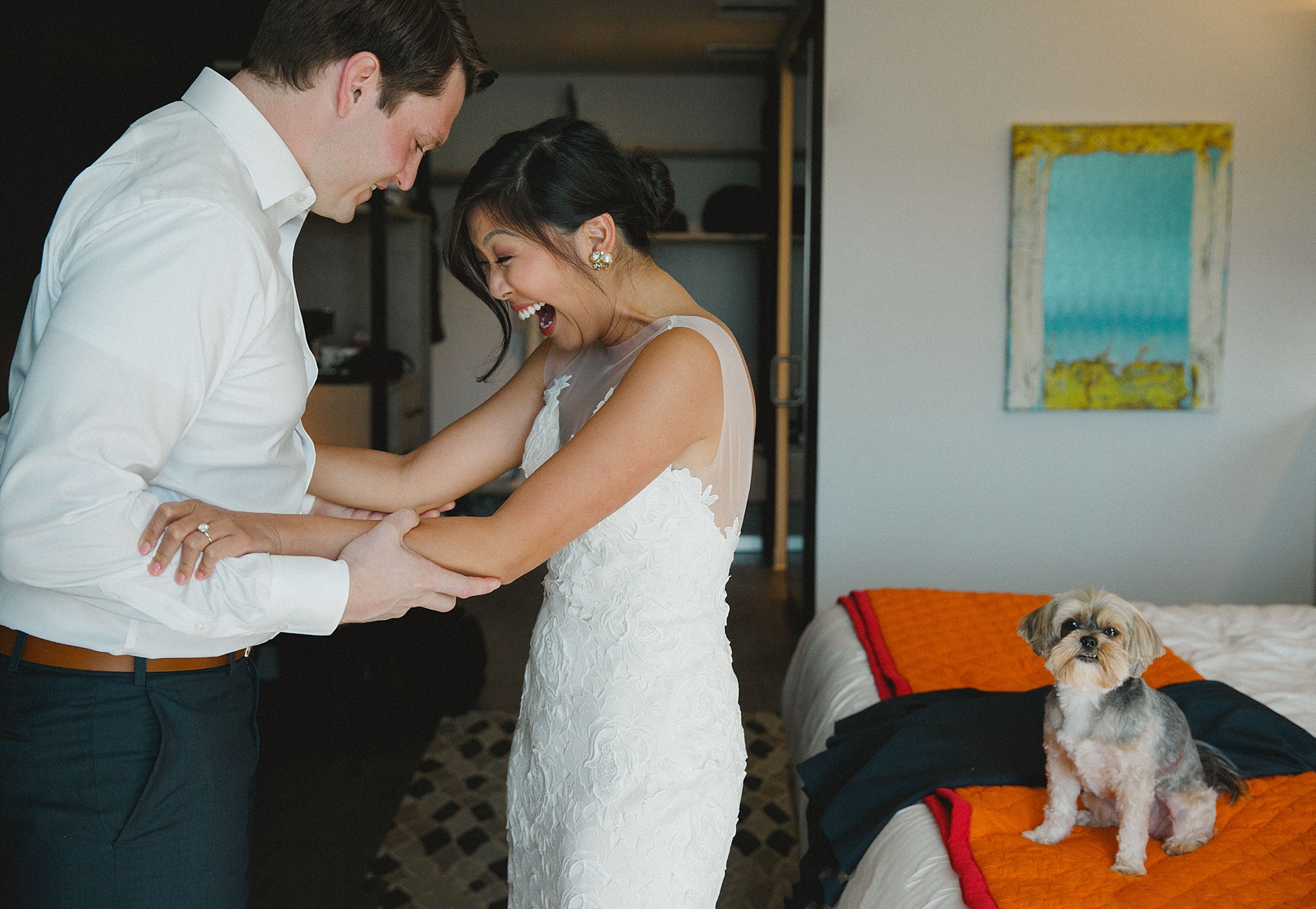 Marfa Elopement at Chapel and El Cosmico. Sam and My