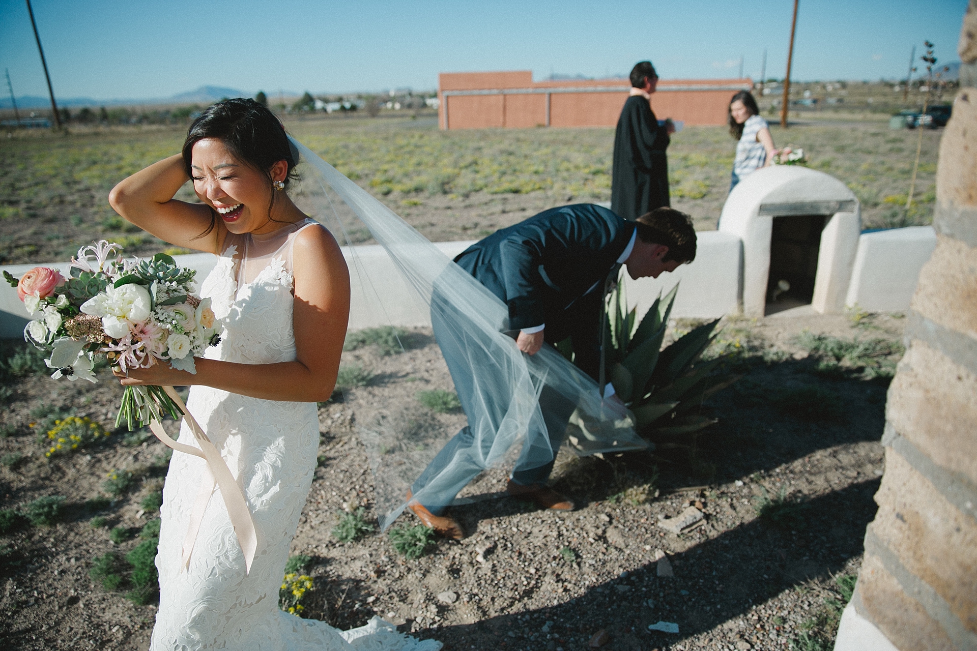 Marfa Elopement at Chapel and El Cosmico. Sam and My