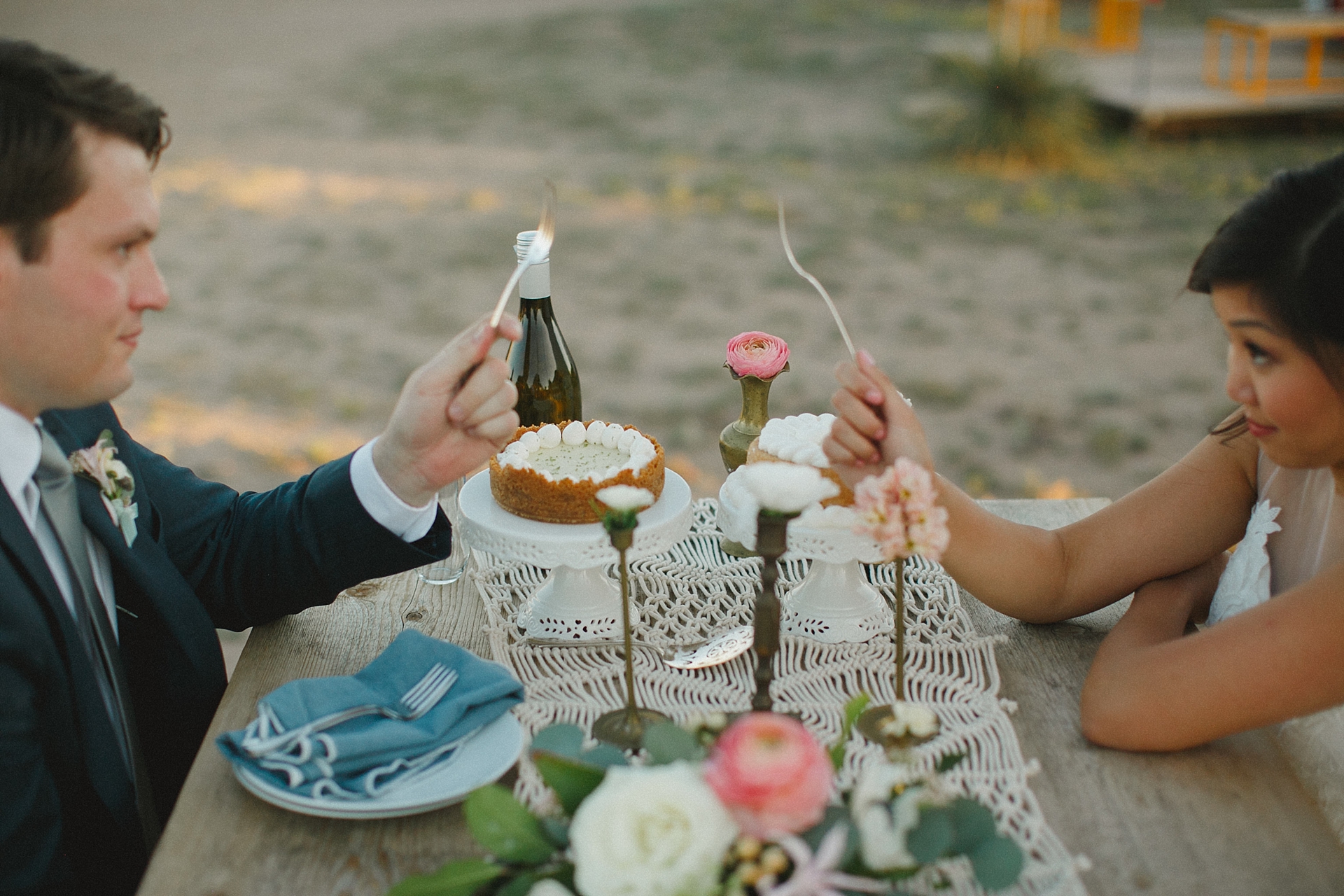 Marfa Elopement at Chapel and El Cosmico. Sam and My