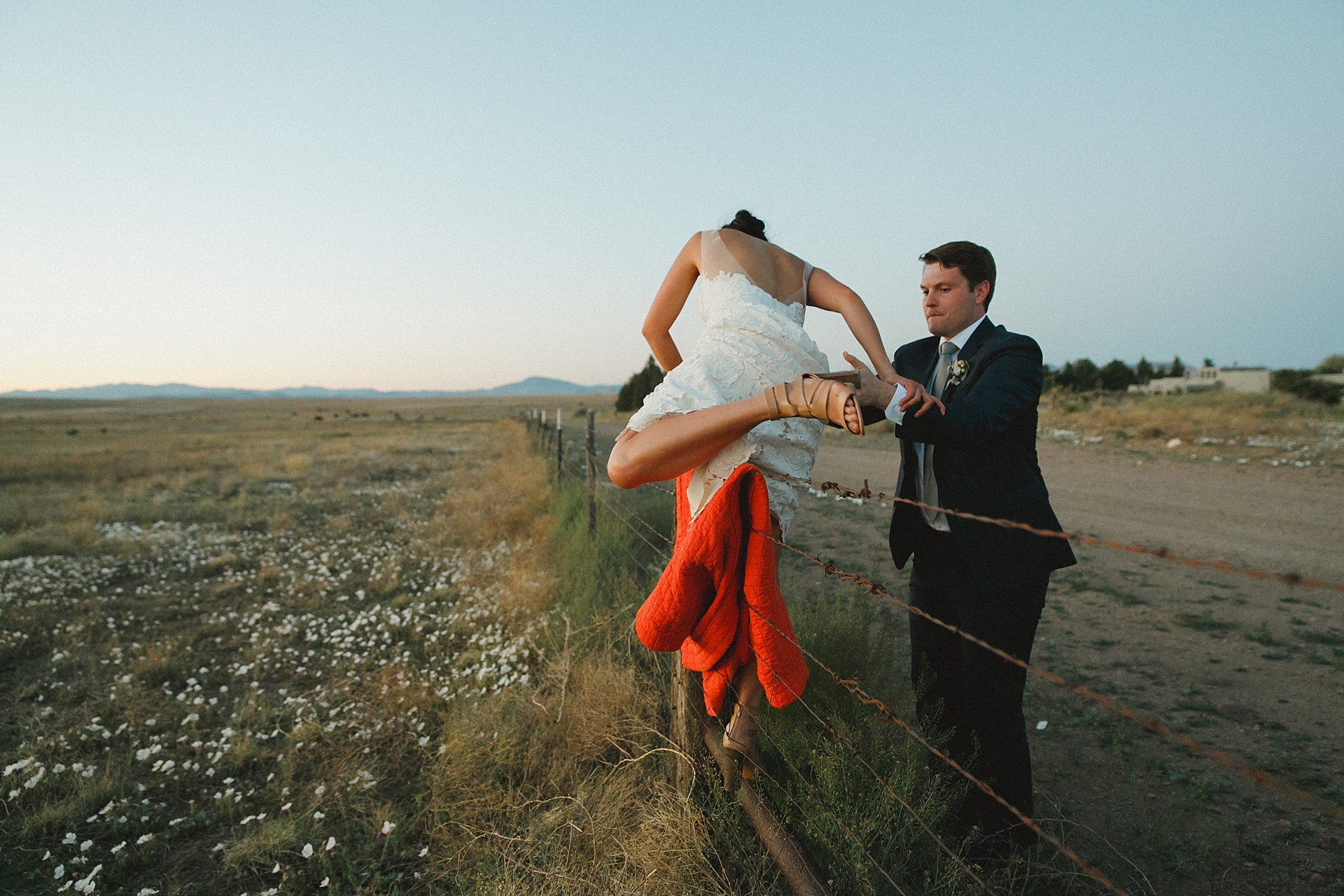 Marfa Elopement at Chapel and El Cosmico. Sam and My