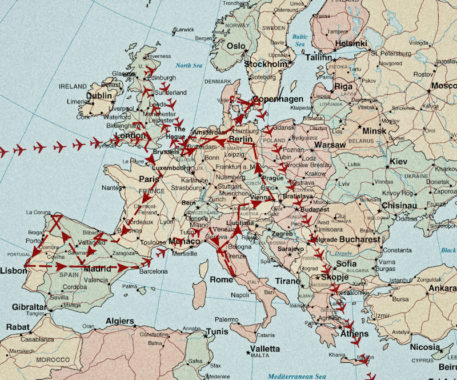 Maps of Europe : Backpacking across