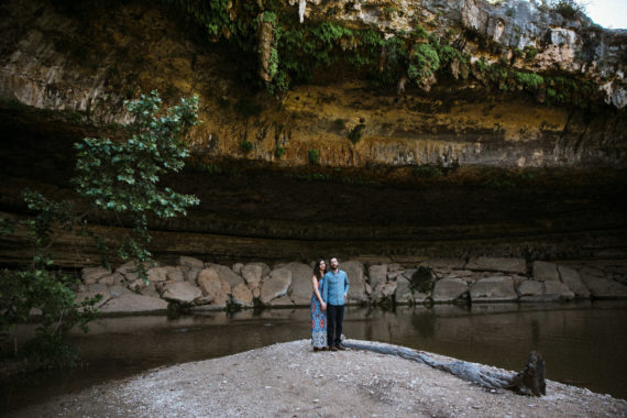 Adrienne & Trey: Hamilton Pool Engagement