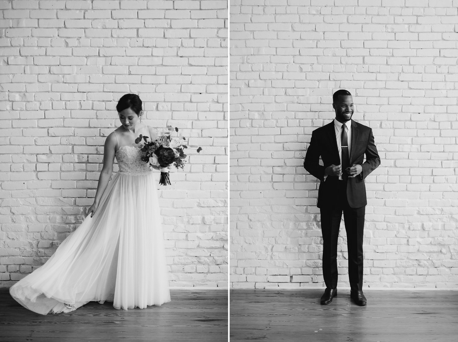 black and white wedding