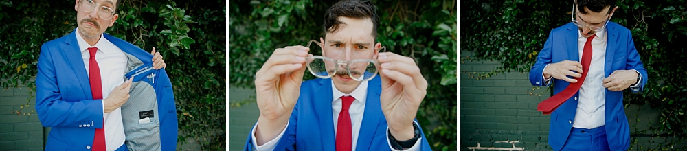 electric blue groom suit