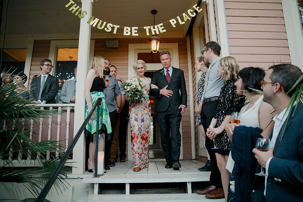 Justine's Secret House Wedding in austin