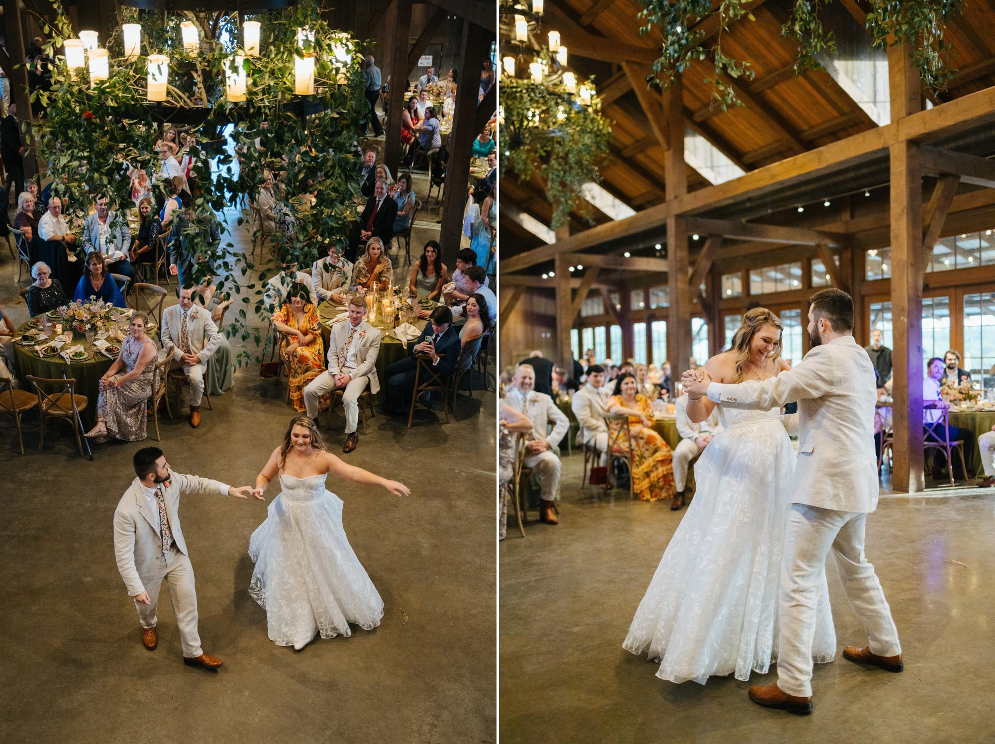 wedding reception party photos at hidden river ranch in austin