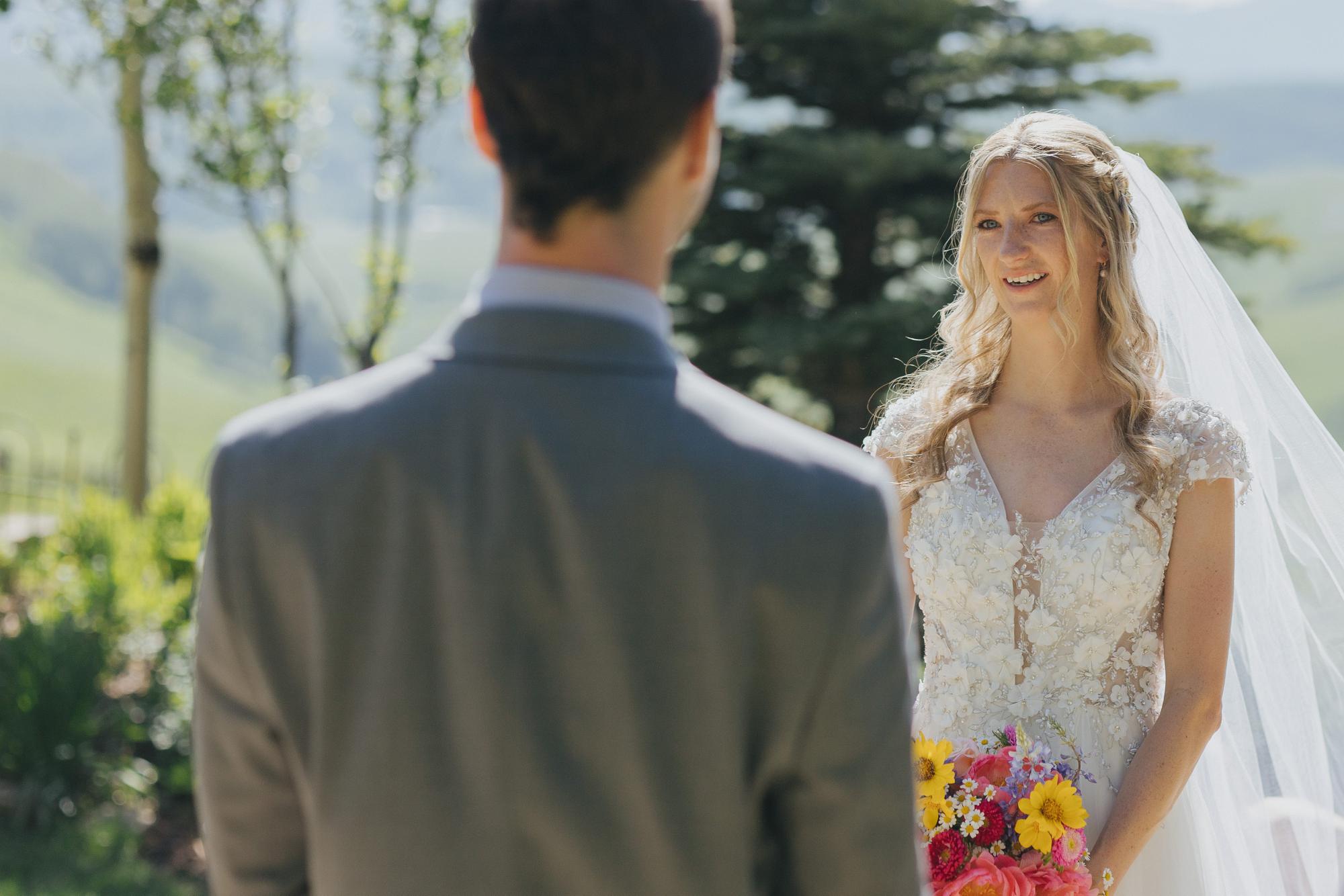 bride in crested butte