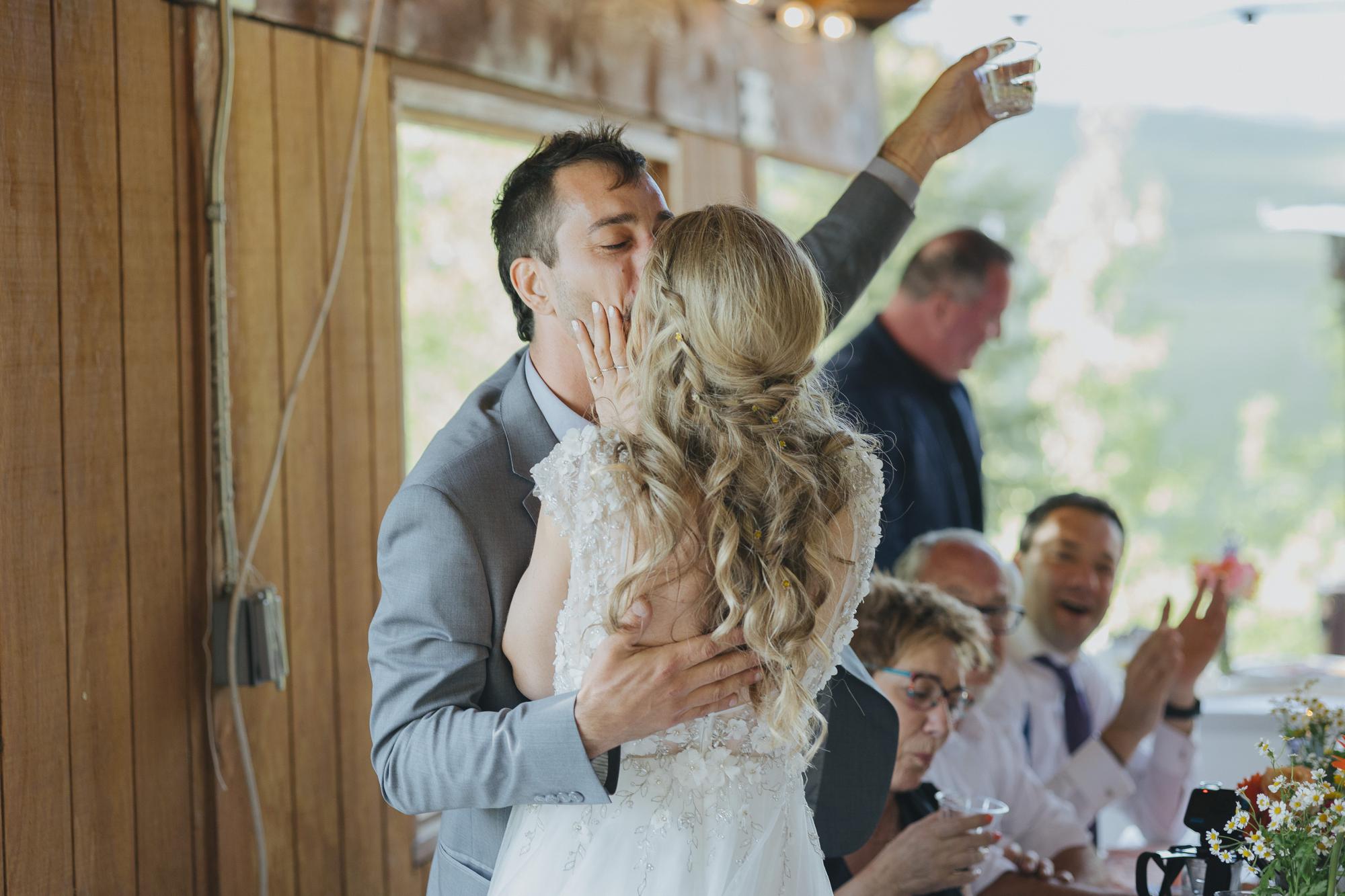 photojournalism of wedding in crested butte