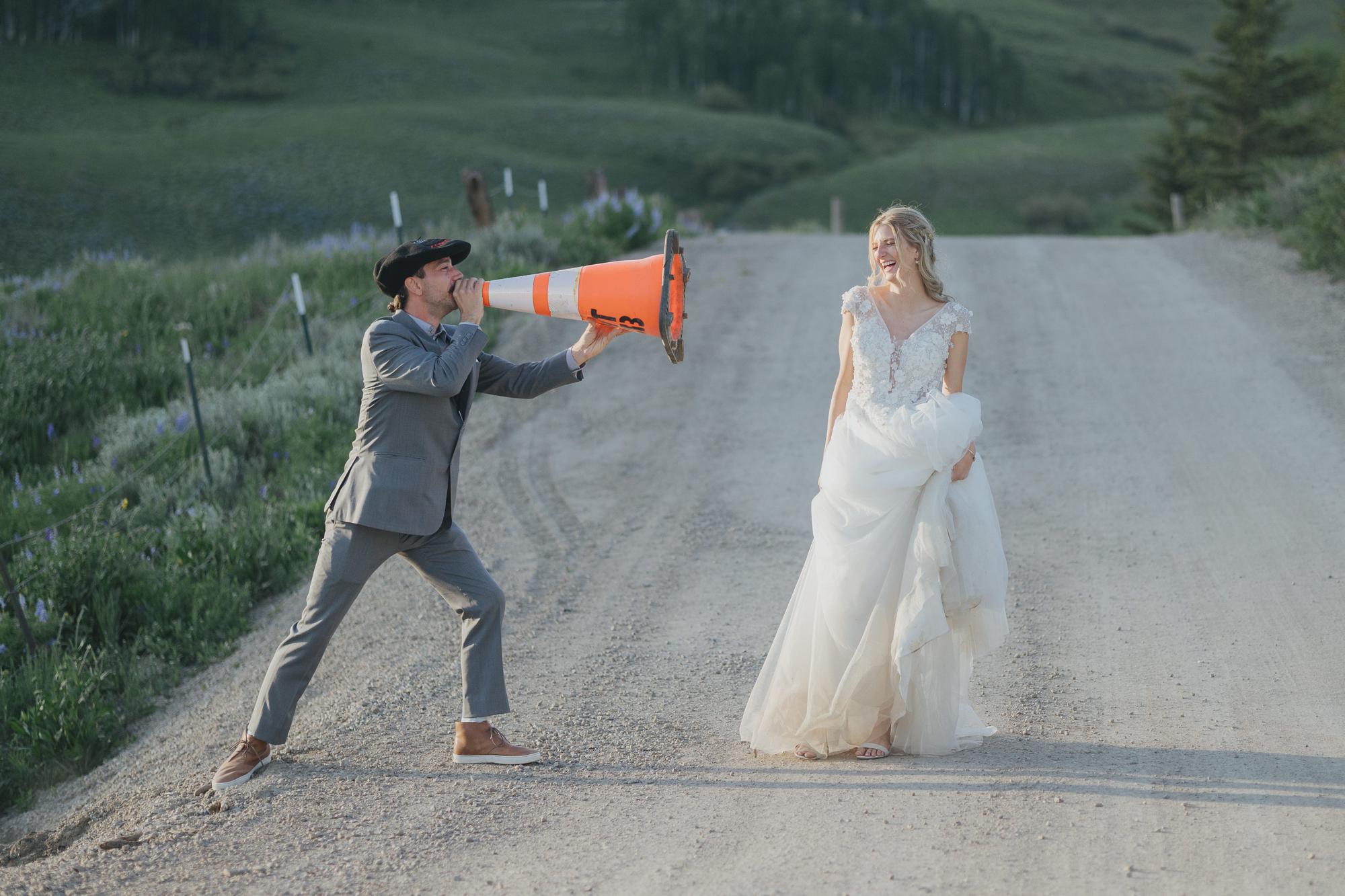 photojournalism of wedding in crested butte