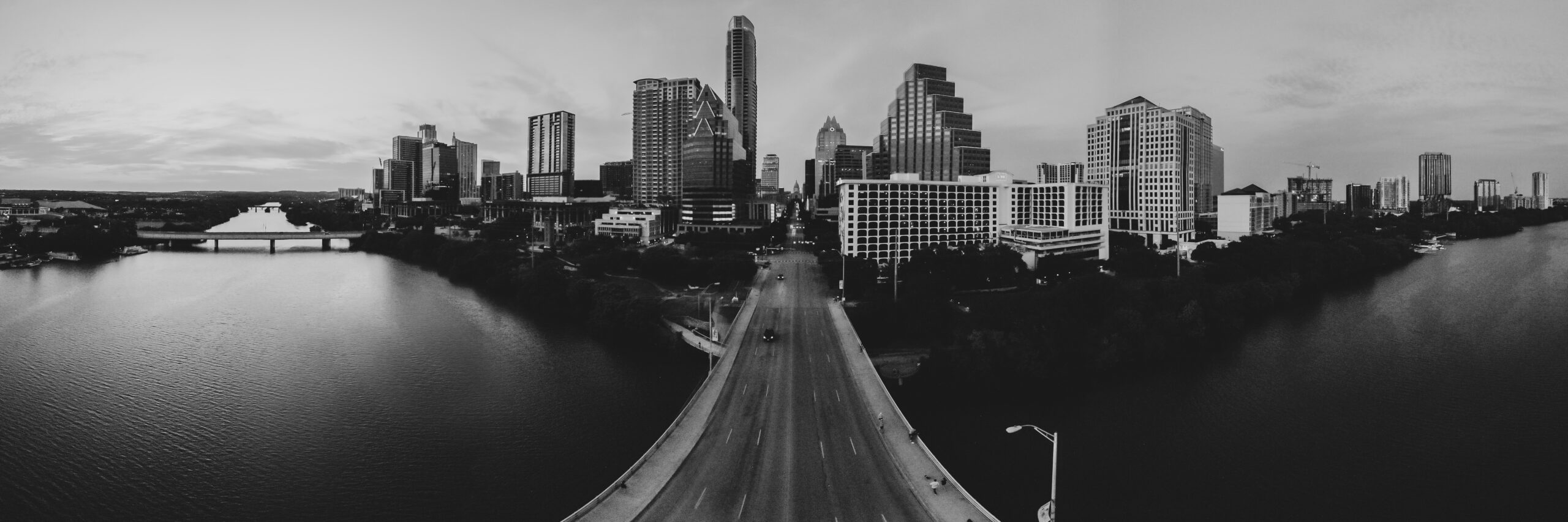 austin texas skyline drone photography